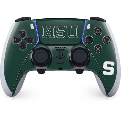 Michigan State University MSU Letters PS5 DualSense Edge Pro Controller Skin