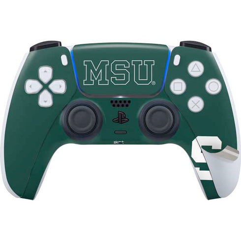 Michigan State University MSU Letters PS5 Pro Disk Bundle Skin