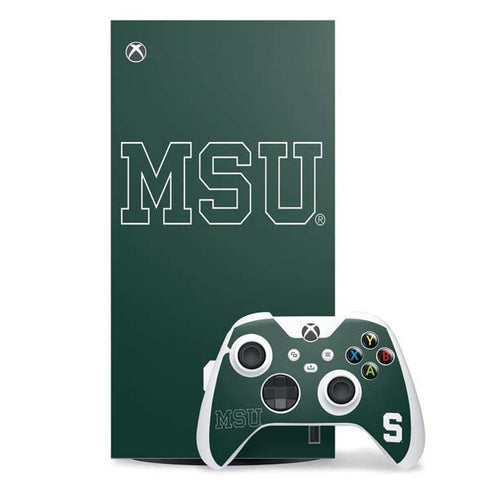 Michigan State University MSU Letters Xbox Series X Skins