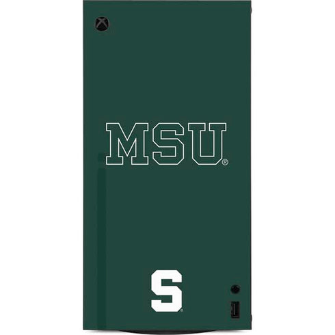 Michigan State University MSU Letters XBox Series X Digital Edition Console Skin