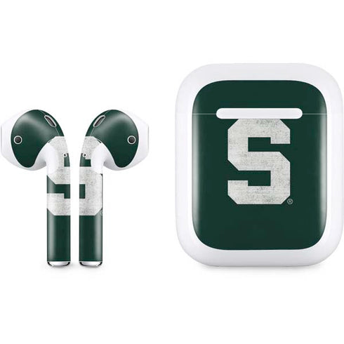 Michigan State University Spartans Away Grey S Apple AirPods Skin