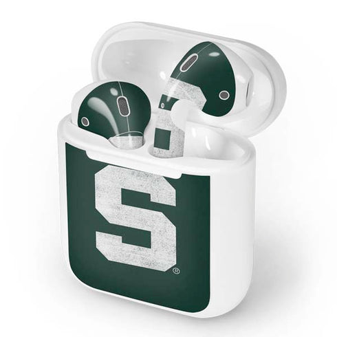 Michigan State University Spartans Away Grey S Apple AirPods Skin
