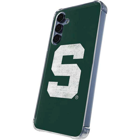 Michigan State University Spartans Away Grey S Galaxy A35 5G Clear Case