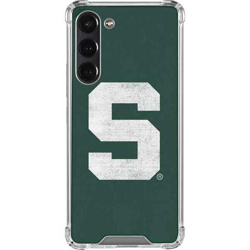 Michigan State University Spartans Away Grey S Galaxy S24 FE Clear Case
