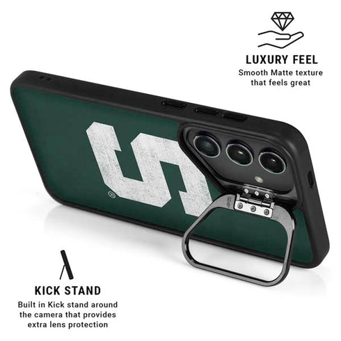 Michigan State University Spartans Away Grey S Galaxy S25 Plus Kickstand Case