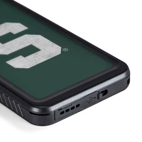 Michigan State University Spartans Away Grey S Galaxy S24 Plus Waterproof Case
