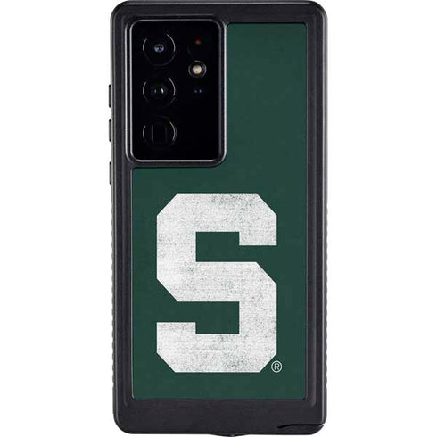Michigan State University Spartans Away Grey S Galaxy S24 Ultra Waterproof Case