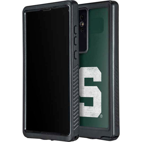 Michigan State University Spartans Away Grey S Galaxy S24 Ultra Waterproof Case
