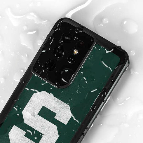 Michigan State University Spartans Away Grey S Galaxy S24 Ultra Waterproof Case