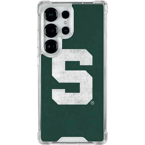 Michigan State University Spartans Away Grey S Galaxy S25 Ultra Clear Case
