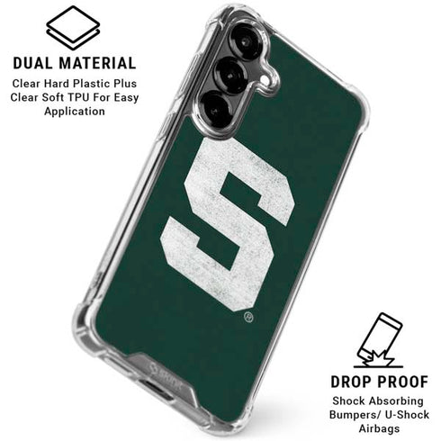 Michigan State University Spartans Away Grey S Galaxy S26 Plus Clear Case