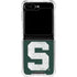 Michigan State University Spartans Away Grey S Galaxy Z Flip6 Clear Case