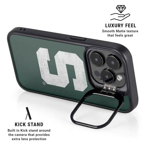 Michigan State University Spartans Away Grey S iPhone 13 Pro Kickstand Case