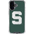 Michigan State University Spartans Away Grey S iPhone 16 Clear Case