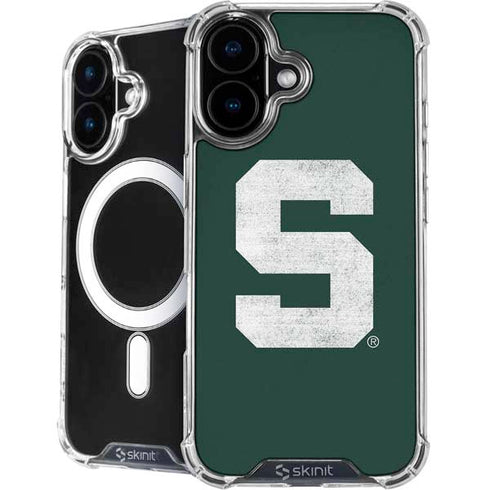 Michigan State University Spartans Away Grey S iPhone 16 MagSafe Case