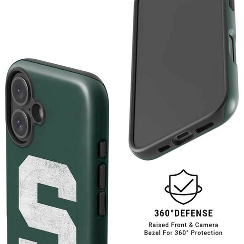 Michigan State University Spartans Away Grey S iPhone 16 Magsafe Impact Case