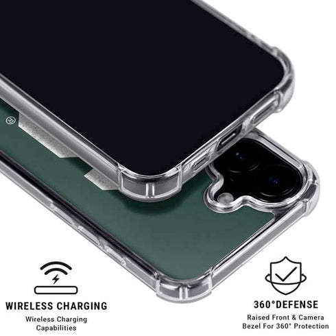 Michigan State University Spartans Away Grey S iPhone 16 Plus Clear Case