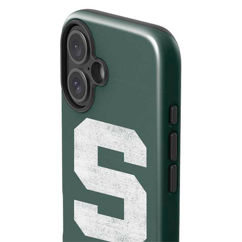 Michigan State University Spartans Away Grey S iPhone 16 Plus Impact Case