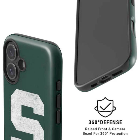 Michigan State University Spartans Away Grey S iPhone 16 Plus Magsafe Impact Case