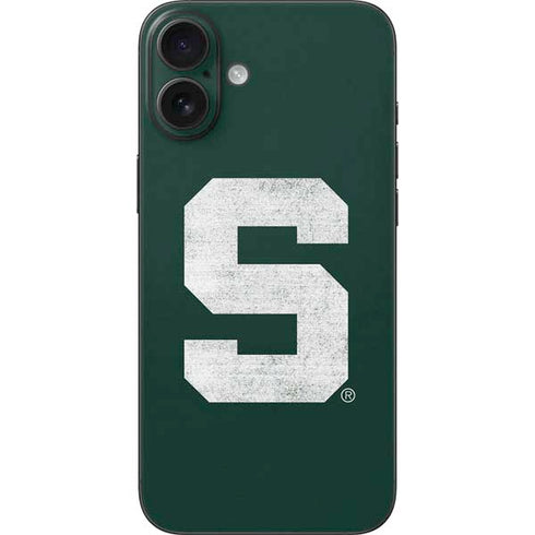 Michigan State University Spartans Away Grey S iPhone 16 Plus Skin