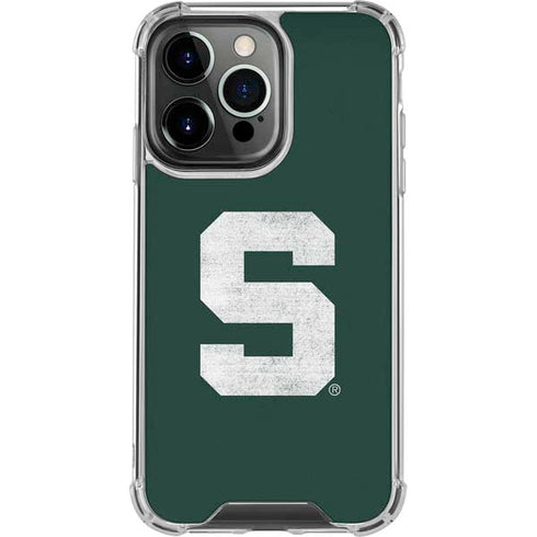 Michigan State University Spartans Away Grey S iPhone 16 Pro Clear Case