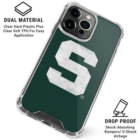 Michigan State University Spartans Away Grey S iPhone 16 Pro Clear Case