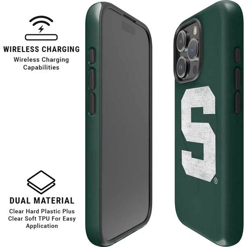 Michigan State University Spartans Away Grey S iPhone 16 Pro Magsafe Impact Case