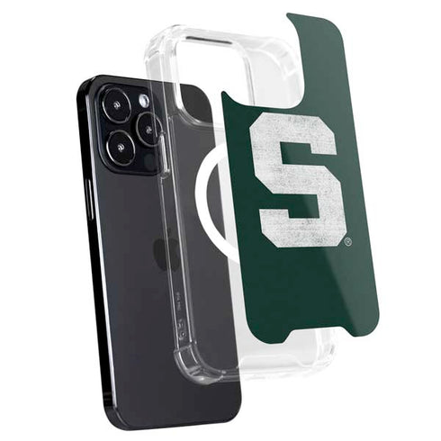 Michigan State University Spartans Away Grey S iPhone 16 Pro Max MagSafe Case