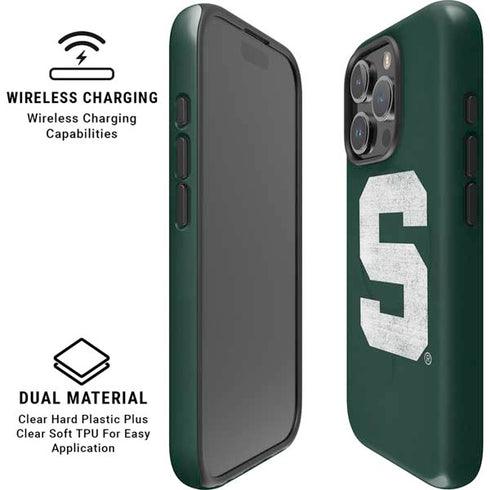 Michigan State University Spartans Away Grey S iPhone 16 Pro Max Magsafe Impact Case