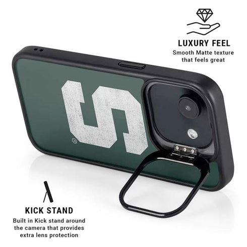 Michigan State University Spartans Away Grey S iPhone 16e Kickstand Case