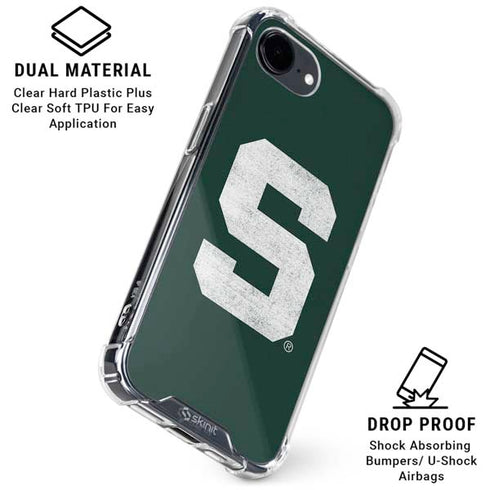 Michigan State University Spartans Away Grey S iPhone 16e Clear Case