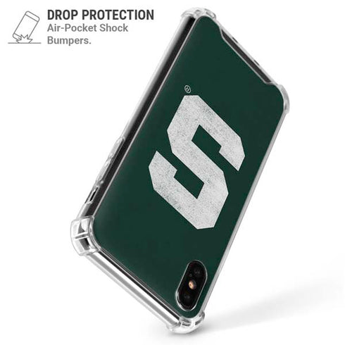 Michigan State University Spartans Away Grey S iPhone X/XS Clear Case