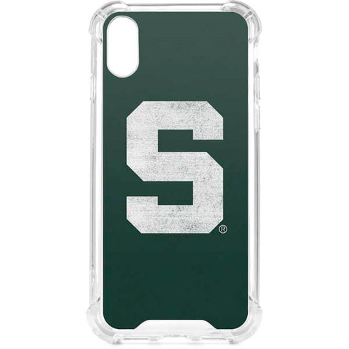 Michigan State University Spartans Away Grey S iPhone XS Clear Case