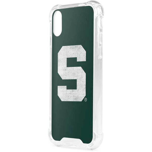 Michigan State University Spartans Away Grey S iPhone XS Clear Case