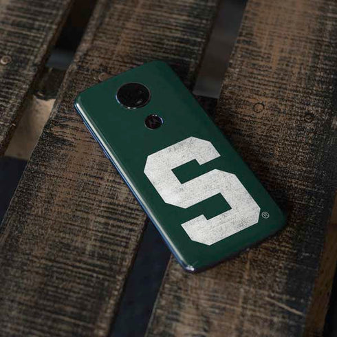 Michigan State University Spartans Away Grey S Moto E5 Plus Skin