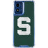 Michigan State University Spartans Away Grey S Moto G 5G (2024) Clear Case