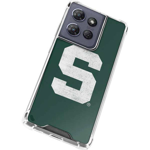 Michigan State University Spartans Away Grey S Moto G Power 5G (2025) Clear Case