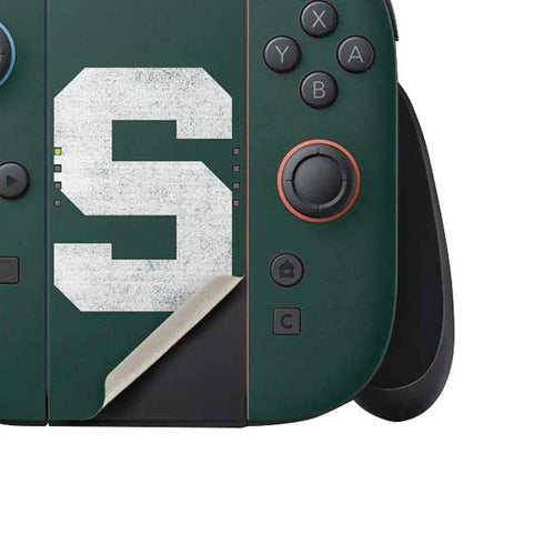 Michigan State University Spartans Away Grey S Nintendo Switch 2 (2025) Joy-Con Controller Skin