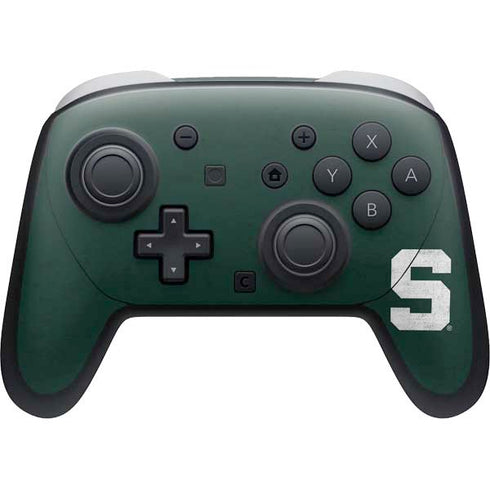 Michigan State University Spartans Away Grey S Nintendo Switch 2 (2025) Pro Controller Skin