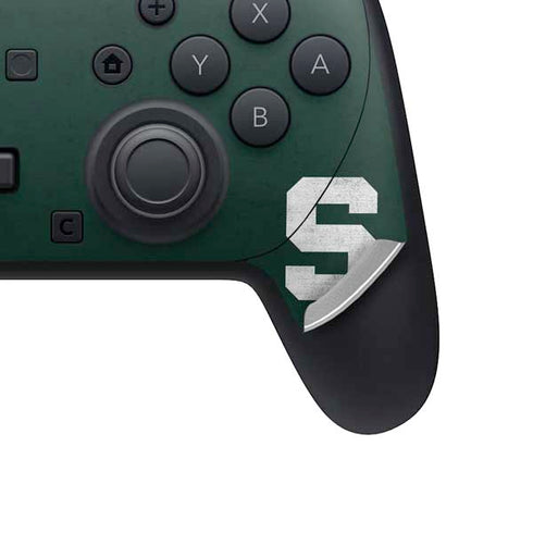 Michigan State University Spartans Away Grey S Nintendo Switch 2 (2025) Pro Controller Skin