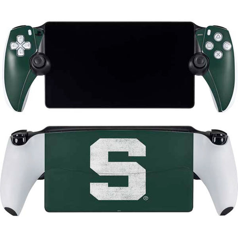 Michigan State University Spartans Away Grey S PlayStation Portal Remote Player Skin