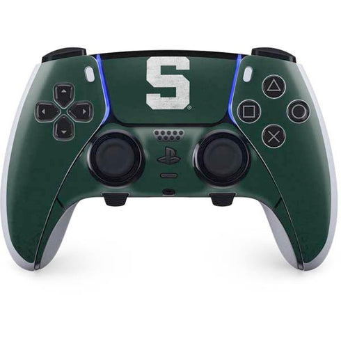 Michigan State University Spartans Away Grey S PS5 DualSense Edge Pro Controller Skin