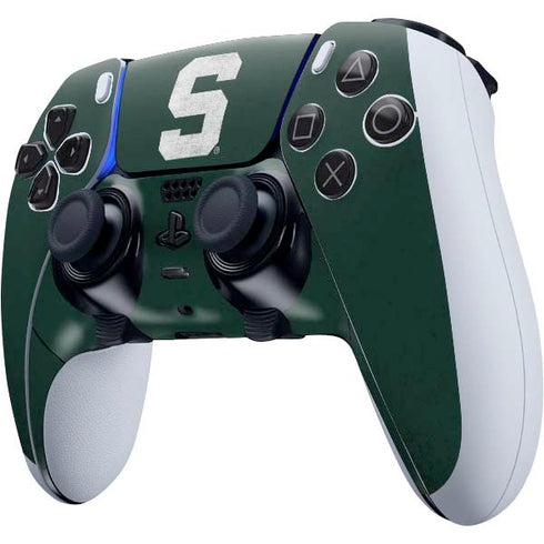 Michigan State University Spartans Away Grey S PS5 DualSense Edge Pro Controller Skin