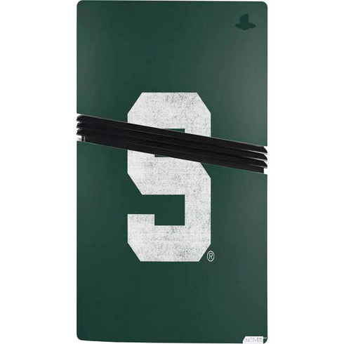 Michigan State University Spartans Away Grey S PS5 Pro Bundle Skin