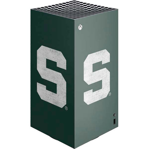 Michigan State University Spartans Away Grey S XBox Series X Digital Edition Console Skin