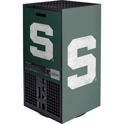 Michigan State University Spartans Away Grey S XBox Series X Digital Edition Console Skin