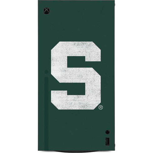 Michigan State University Spartans Away Grey S XBox Series X Digital Edition Console Skin