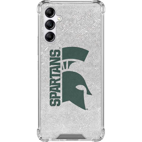 Michigan State University Spartans Half Logo Gabb Phone 4 Clear Case