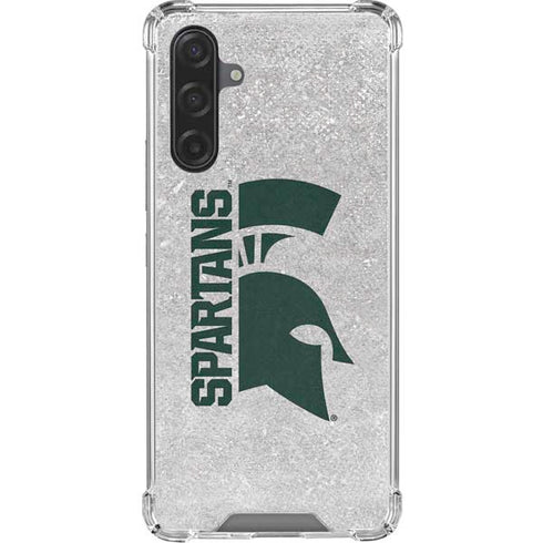 Michigan State University Spartans Half Logo Galaxy A17 Clear Case