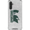 Michigan State University Spartans Half Logo Galaxy A17 Clear Case